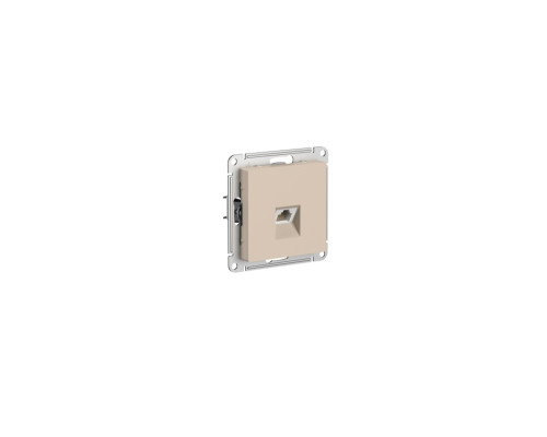 Розетка компьютерная RJ45, кат. 6A, механизм, Песочный AtlasDesign ATN001286 | арт.ATN001286