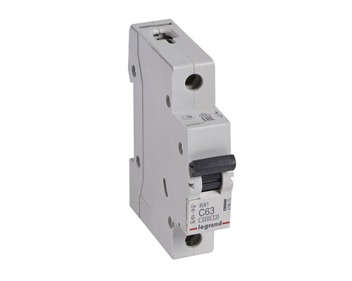 Авт. выкл. Legrand RX3 1P C 63A 4,5кА 1M