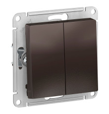 Выключатель 2-клавишный Schneider Electric AtlasDesign ATN000651 Мокко - ATN000651