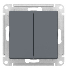 Переключатель 2-клавишный Schneider Electric AtlasDesign ATN000765 Грифель - ATN000765