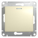 Выключатель 1-клавишный с подсветкой Schneider Electric Glossa GSL000213 Бежевый - GSL000213