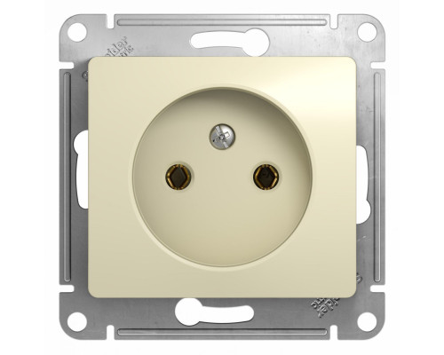 Розетка без заземления без шторок Schneider Electric Glossa GSL000241 Бежевый - GSL000241