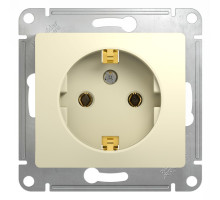Розетка с заземлением без шторок Schneider Electric Glossa GSL000243 Бежевый - GSL000243