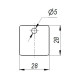 Бирка У153 (уп. 100 шт.) (28х28) квадратная ЗЭТАРУС