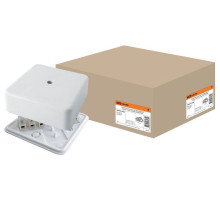 50х50х20 ОП коробка распаячная с клем. колодкой белая IP40 TDM