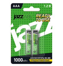 AAA 2шт 1000mAh NI-MH предзаряженные BL-2 JAZZway