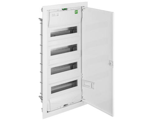 Щит встраив. MSF 4x12M, N/PE 2x 1x25+25x10mm2, мет. дверь, белый RAL9016, 728x358x94mm, IP30