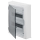 Щит навесной ECO BOX 2x12M, N/PE 3x 6x16+3x10mm2, дымчатая пласт. дверь, белый RAL9003, 434x354x105m