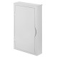 Щит навесной ECO BOX мультимед, TS35+2x МП перф.118x270mm, белая пласт. дверь, белый RAL9003, 560x35