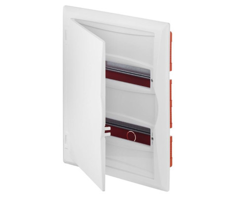 Щит встраив. ECO BOX 2x12M, N/PE 3x 2x16+7x10mm2, белая пласт. дверь, белый RAL9003, 430x350x95mm, I