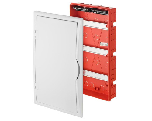 Щит встраив. ECO BOX 3x12M, N/PE 4x 2x16+7x10mm2, белая пласт. дверь, белый RAL9003, 560x350x102mm,