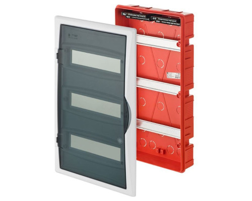 Щит встраив. ECO BOX 3x12M, N/PE 4x 2x16+7x10mm2, дымчатая пласт. дверь, белый RAL9003, 560x350x102m