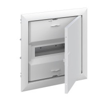 Щиток встраив. ABB UK612E2, 12M, белая мет. дверь, 63A, IP30, +PE+N-клеммы, ниша 328x340x88mm