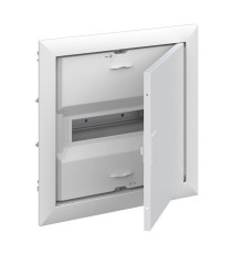 Щиток встраив. ABB UK612E2, 12M, белая мет. дверь, 63A, IP30, +PE+N-клеммы, ниша 328x340x88mm