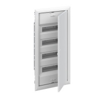 Щиток встраив. ABB UK648E3, 48M, белая мет. дверь, 63A, IP30, +PE+N-клеммы, ниша 703x340x88mm