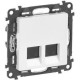 Роз 2хRJ-45 UTP CAT5E VLN-I БЕЛ | арт.753441