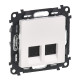 Роз 2хRJ-45 UTP CAT5E VLN-I БЕЛ | арт.753441