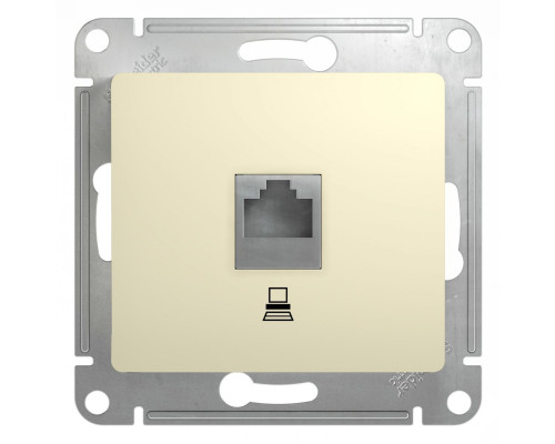 Розетка компьютерная Schneider Electric Glossa GSL000281K Бежевый - GSL000281K