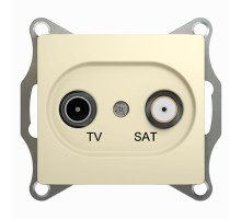 Розетка TV-SAT оконечная 1DB Schneider Electric Glossa GSL000297 Бежевый - GSL000297