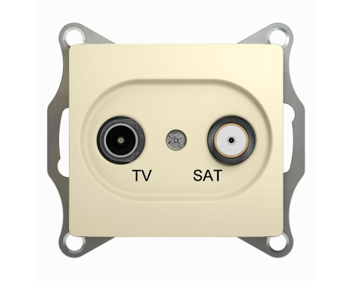 Розетка TV-SAT оконечная 1DB Schneider Electric Glossa GSL000297 Бежевый - GSL000297