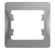 Рамка на 1 пост Schneider Electric Glossa GSL000301 Алюминий - GSL000301