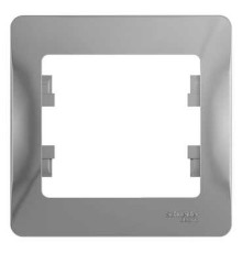 Рамка на 1 пост Schneider Electric Glossa GSL000301 Алюминий - GSL000301