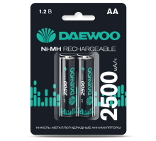 AA 2шт DAEWOO (2500mAh) Ni-MH BL-2