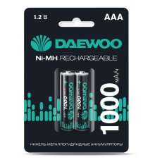 AAA 2шт DAEWOO 1000mAh NI-MH BL-2