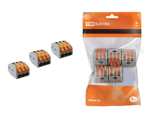СК-413 (2,5мм2)(5шт/упак)TDM соединительная клемма | арт.SQ0527-0012