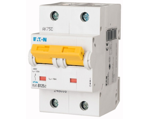 Авт. выключатель PLHT-C125/2, 2P, 125A, хар-ка C, 15kA, 3M