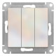 Выключатель 3-клавишный Schneider Electric AtlasDesign ATN000431 Жемчуг - ATN000431