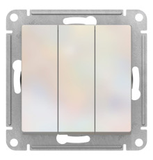 Выключатель 3-клавишный Schneider Electric AtlasDesign ATN000431 Жемчуг - ATN000431
