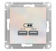 Розетка USB Schneider Electric AtlasDesign ATN000433 Жемчуг - ATN000433