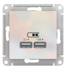 Розетка USB Schneider Electric AtlasDesign ATN000433 Жемчуг - ATN000433