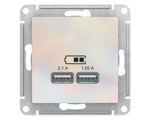 Розетка USB Schneider Electric AtlasDesign ATN000433 Жемчуг - ATN000433