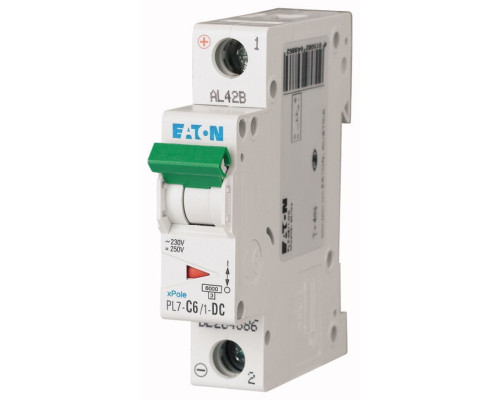 1P  6А, тип С, 10kA, 1M, 250VAC/DC, Авт. выкл. PL7