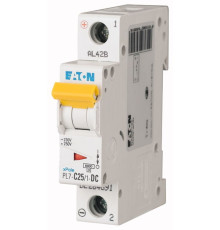 Авт. выключатель PL7-C25/1-DC, 1P, 25A, хар-ка C, 10kA, 250VAC/DC, 1M