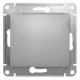 Переключатель 1-клавишный Schneider Electric Glossa GSL000361 Алюминий - GSL000361