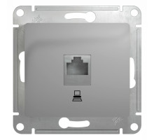 Розетка компьютерная Schneider Electric Glossa GSL000381K Алюминий - GSL000381K