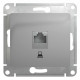 Розетка компьютерная Schneider Electric Glossa GSL000381K Алюминий - GSL000381K