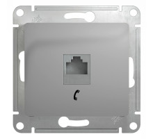 Розетка телефонная Schneider Electric Glossa GSL000381T Алюминий - GSL000381T