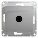Розетка TV оконченая Schneider Electric Glossa GSL000391 Алюминий - GSL000391