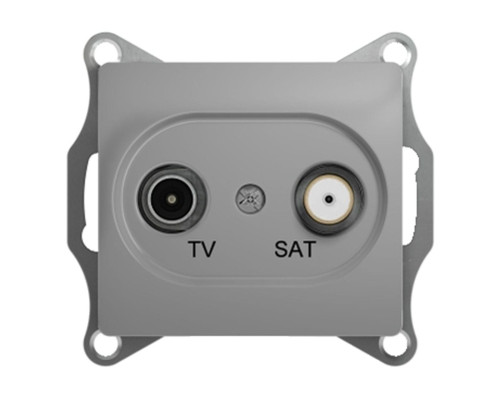 Розетка TV-SAT оконечная 1DB Schneider Electric Glossa GSL000397 Алюминий - GSL000397