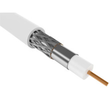 Кабель коаксиальный RG59 CCS 75Ом FPE PVC белый (100м) GENERICA | арт.CC1-R5F1-111-100-G | Цена за метр