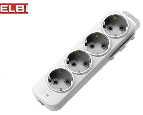 EL-BI,Myra,колодка 4гн с/з белая,527-010200-401