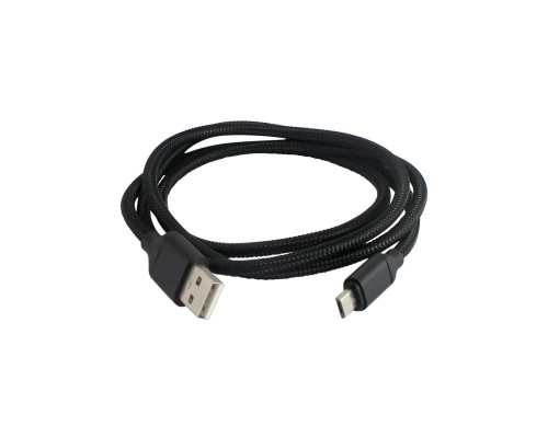 Дата-кабель, ДК 7, USB - micro USB, 1 м, тканевая оплетка, черный, TDM | арт.SQ1810-0307
