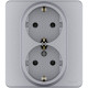 Розетка 2X2К+З АЛЮ INSPIRIA | арт.673752