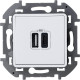 Роз 2хUSB A-C БЕЛ INSPIRIA | арт.673760