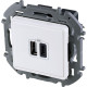 Роз 2хUSB A-C БЕЛ INSPIRIA | арт.673760