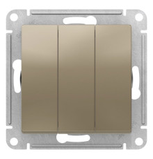 Выключатель 3-клавишный Schneider Electric AtlasDesign ATN000531 Шампань - ATN000531